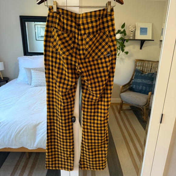 UNIF Gold and Black Checkered Pants - Picture 3 of 5